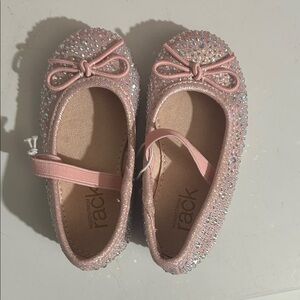 Pink Glitter Toddler Dress Shoes